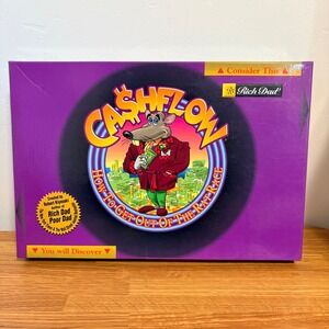 Rich Dad Cashflow 101 Board Game Financial Literacy Investing Strategy Game Used